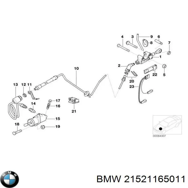 Mangueira de embraiagem BMW 21526751171 preço, a partir de 98,85 USD