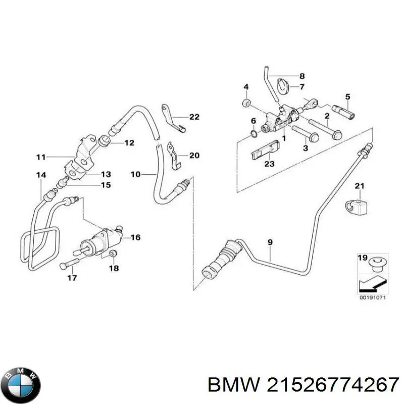 Mangueira da Direção hidrâulica assistida de pressão alta desde a bomba até a régua (do mecanismo) BMW 21526774267 preço, a partir de 88,98 USD