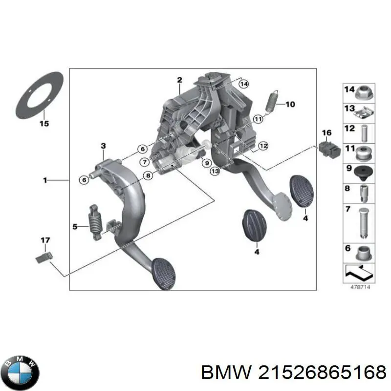 Cilindro mestre de embraiagem BMW 21526865168 preço, a partir de 47,26 USD