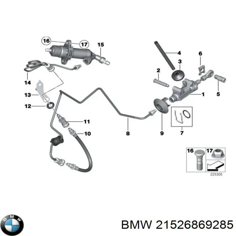 Mangueira de embraiagem BMW 3  E90