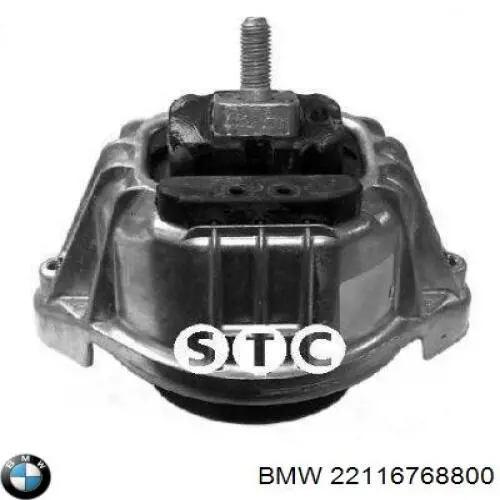 22116768800 BMW Coxim (suporte) direito de motor