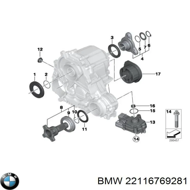 Compre 22116769281 BMW Viga de fixação da caixa de mudança