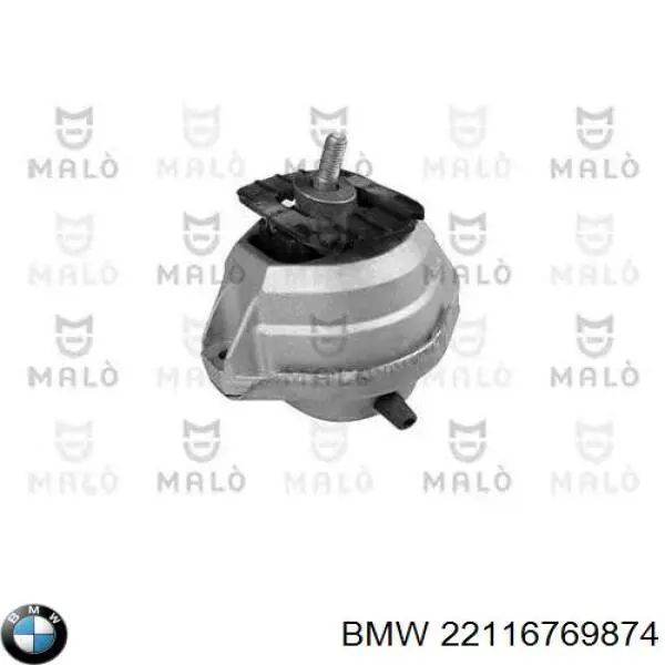 22116769874 BMW Coxim (suporte) direito de motor