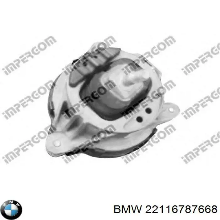 22116787668 BMW Coxim (suporte) direito de motor