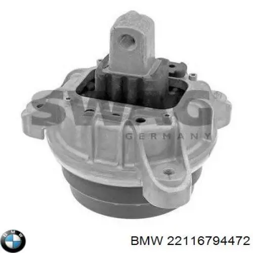 22116794472 BMW Coxim (suporte) direito de motor