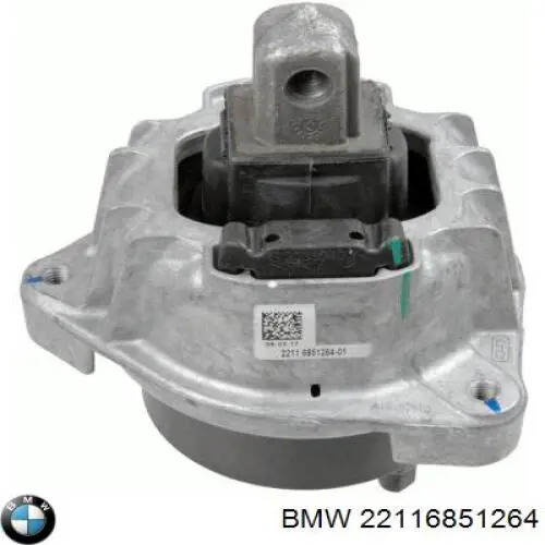Coxim (suporte) direito de motor 22116851264 BMW