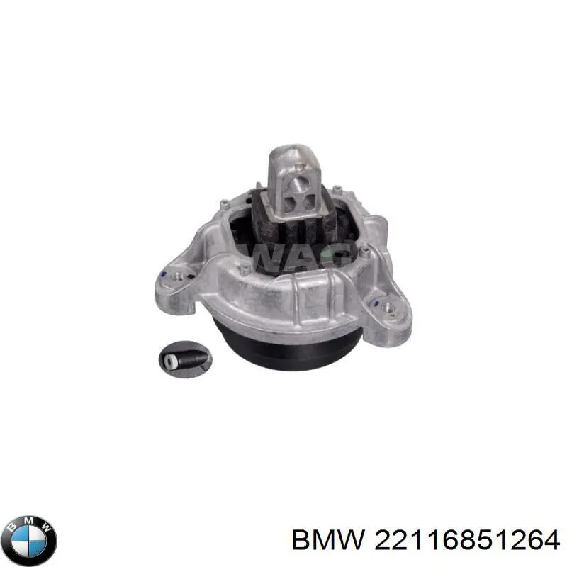 22116851264 BMW Coxim (suporte) direito de motor