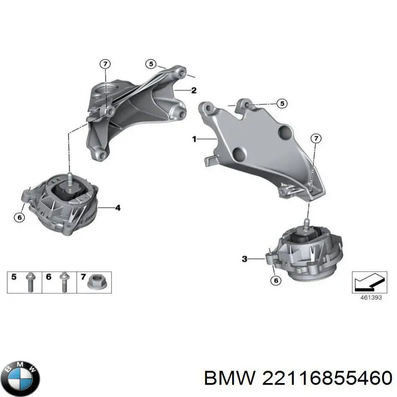 Coxim (suporte) direito de motor Febi 45583 preço, a partir de 65,82 USD