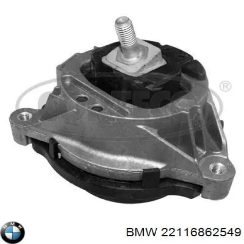22116862549 BMW Coxim (suporte) esquerdo de motor