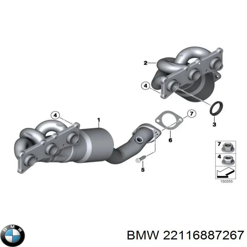 Coxim (suporte) esquerdo de motor BMW 6793357