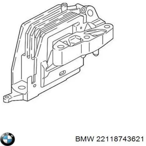 Coxim (suporte) direito de motor BMW 22118743621 preço, a partir de 74,43 USD