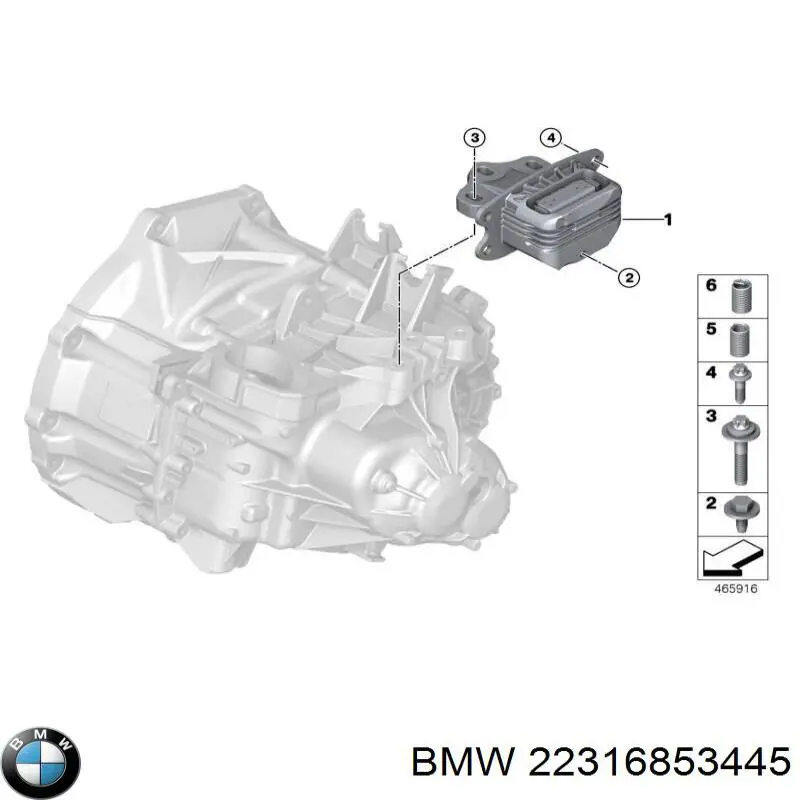 Coxim (suporte) esquerdo de motor BMW 22316853445 preço, a partir de 62,55 USD