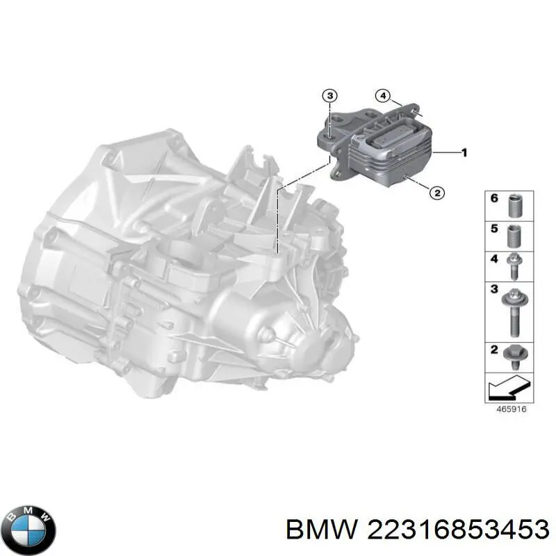 Coxim de transmissão (suporte da caixa de mudança) BMW 22316853453 preço, a partir de 74,90 USD