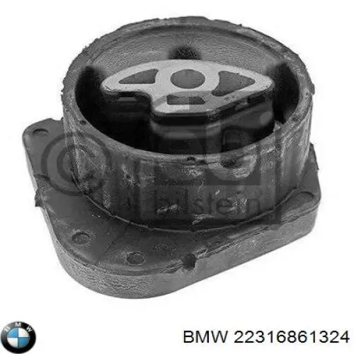 22316861324 BMW Coxim de transmissão (suporte da caixa de transferência)