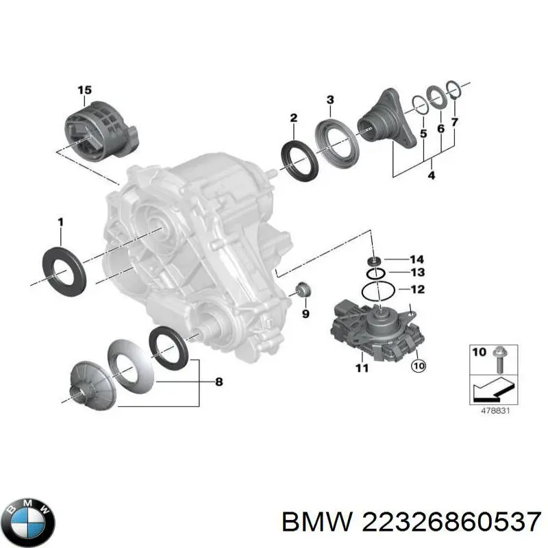 Coxim de transmissão (suporte da caixa de mudança) BMW 22326860537 preço, a partir de 33,47 USD