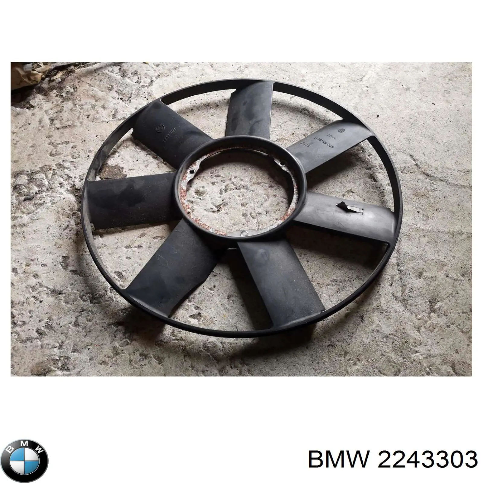 2243303 BMW Ventilador (roda de aletas) do radiador de esfriamento