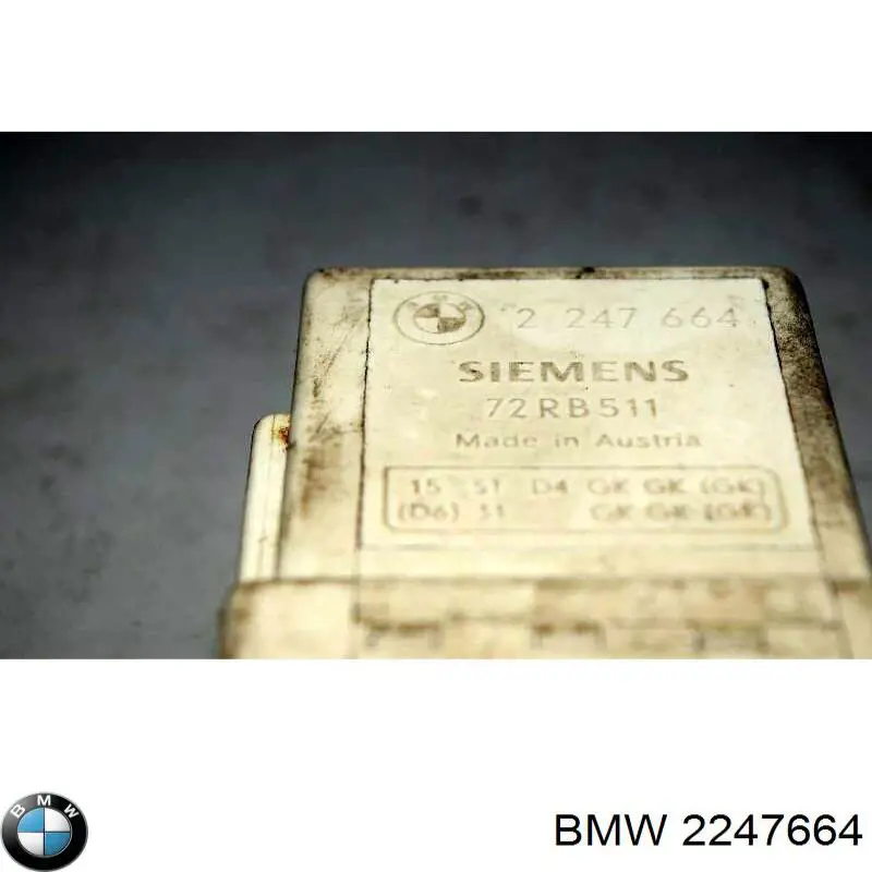 Compre 2247664 BMW Relê de aquecedor de pré-arranco