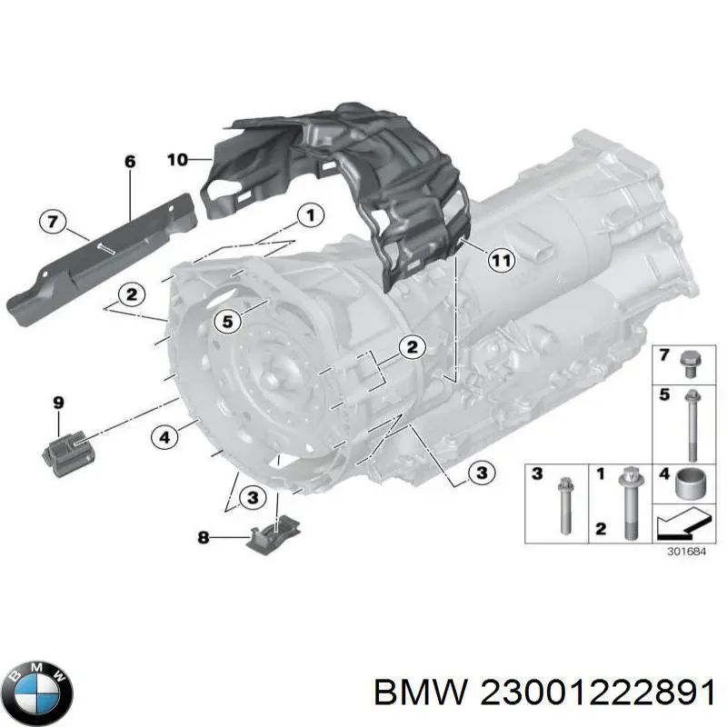 Parafuso de cabeça de motor (CBC) BMW 23001222891 preço, a partir de 6,83 USD