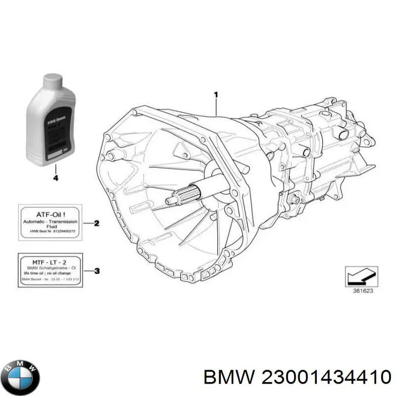 23001434410 BMW Caixa de Mudança montada (caixa mecânica de velocidades)