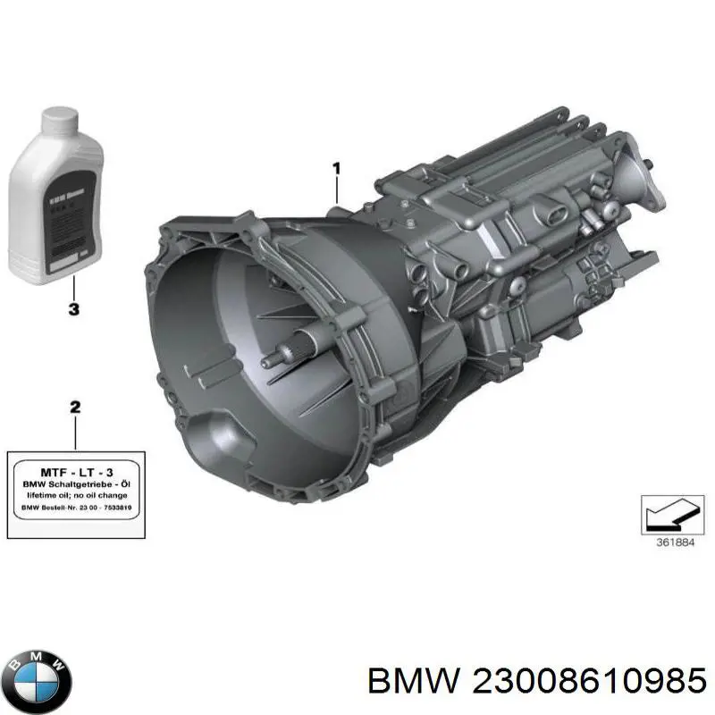 Caixa de Mudança montada (caixa mecânica de velocidades) BMW 23008610985 preço, a partir de 941,45 USD