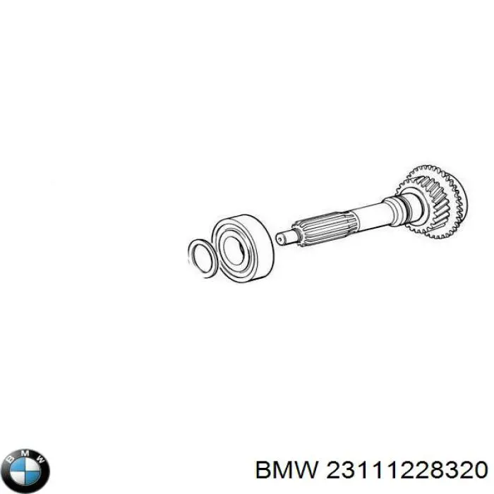 23111228320 BMW Rolamento suspenso da junta universal