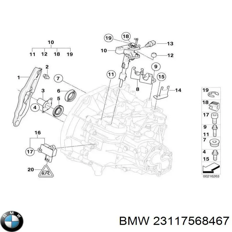 Compre 23117568467 BMW Forquilha de embraiagem