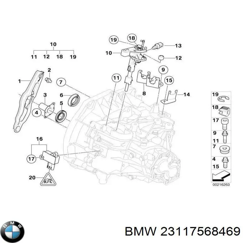 Vedação da Caixa Automática de Mudança (de árvore de saída/primária) BMW 23117568469 preço, a partir de 5,83 USD