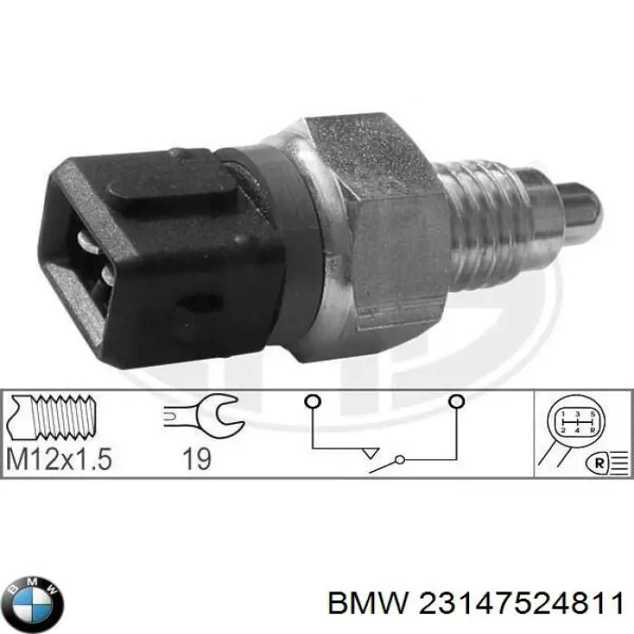 Compre 23147524811 BMW Sensor de ativação das luzes de marcha à ré