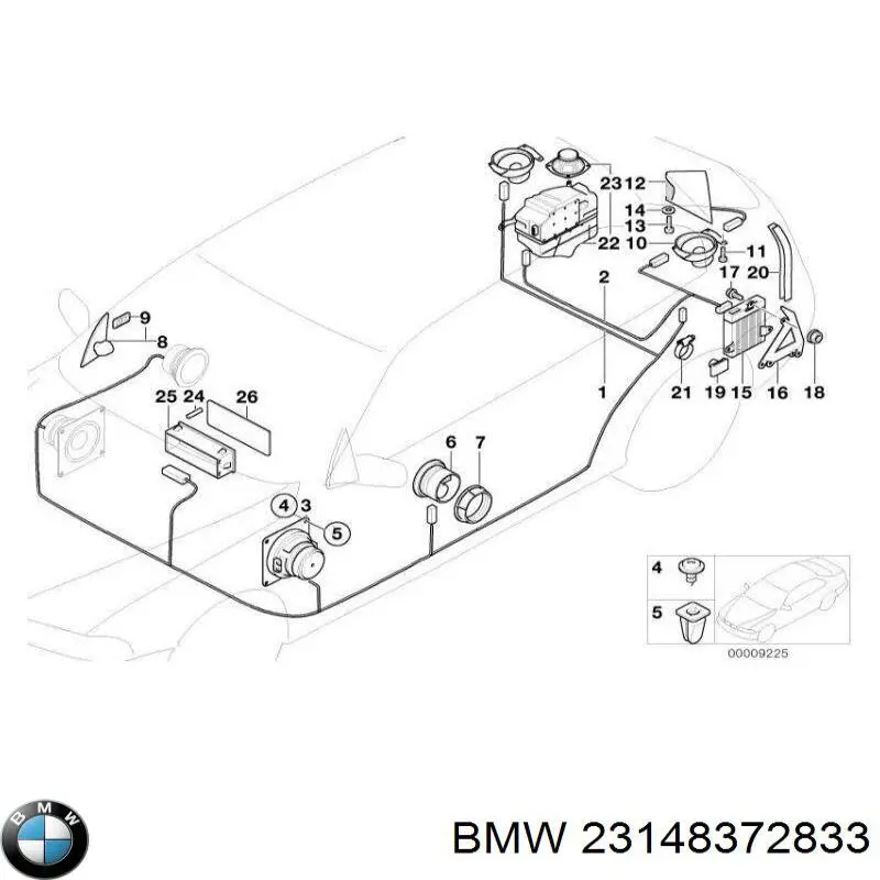  BMW 23148372833 preço, a partir de 4,90 USD