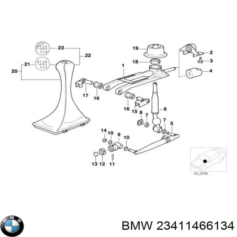 23411466134 BMW Passador (contrapino) de gozno