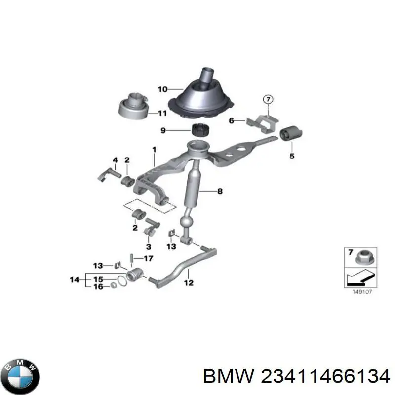 Passador (contrapino) de gozno BMW 23411466134 preço, a partir de 2,18 USD