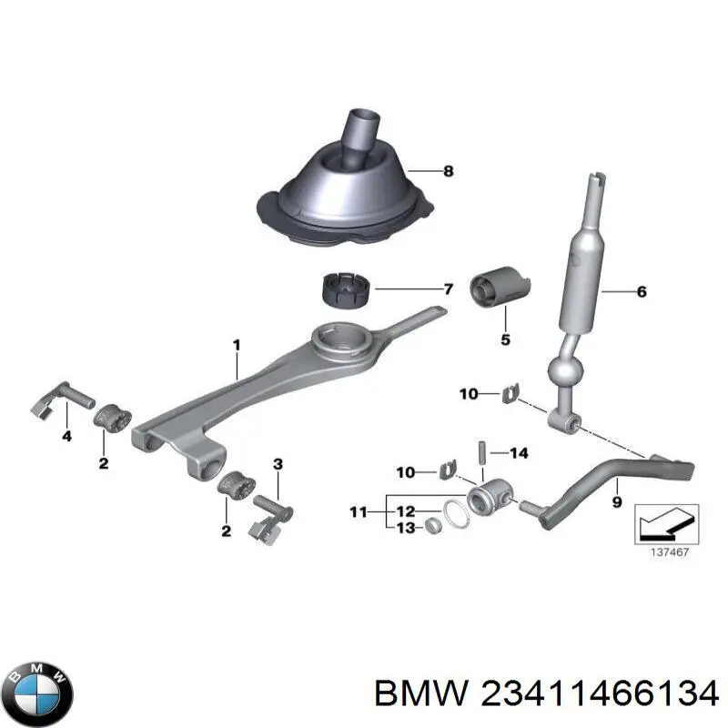 Compre 23411466134 BMW Passador (contrapino) de gozno