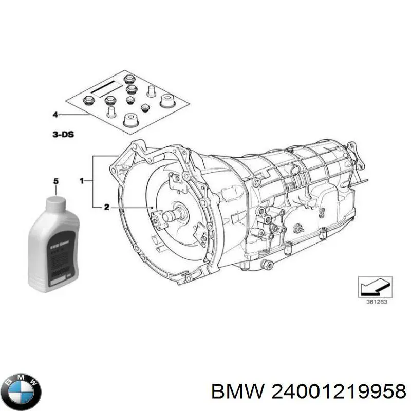 1056000095 BMW Caixa Automática de Mudança montada