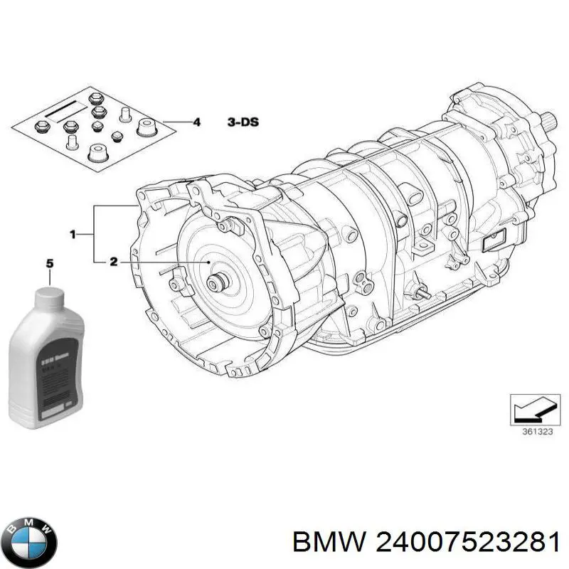 24007523281 BMW Caixa Automática de Mudança montada