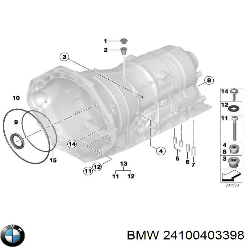 Kit de reparação da Caixa Automática de Mudança 0734317370 ZF Parts