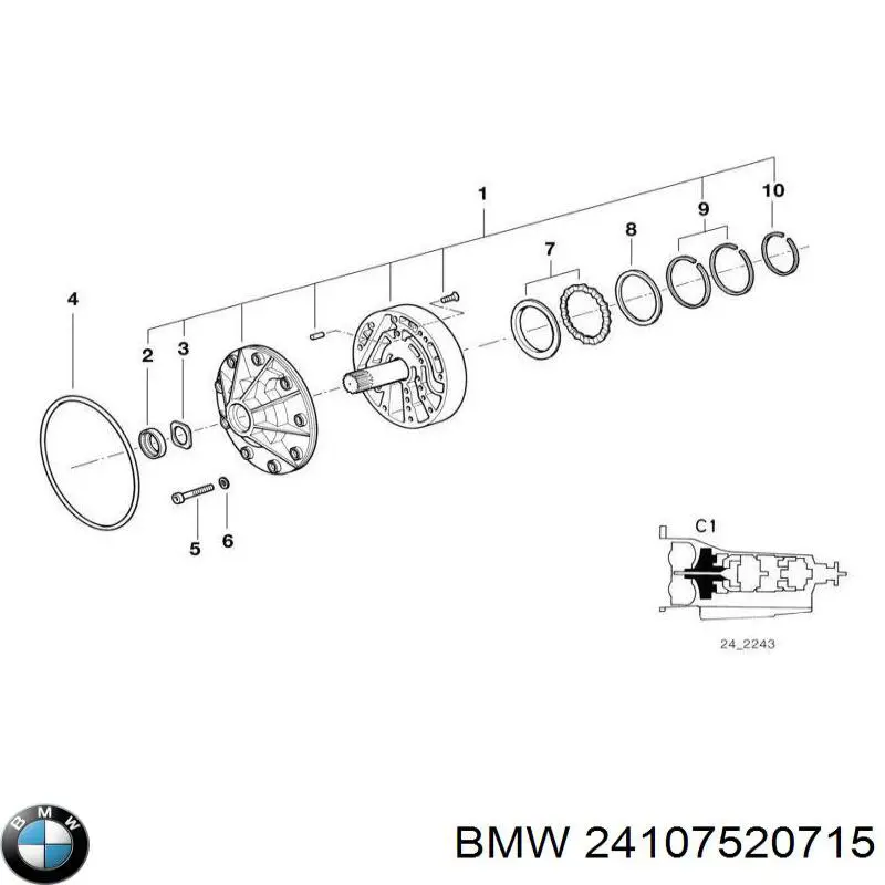 Kit de reparação da Caixa Automática de Mudança BMW 24107520715 preço, a partir de 5,71 USD