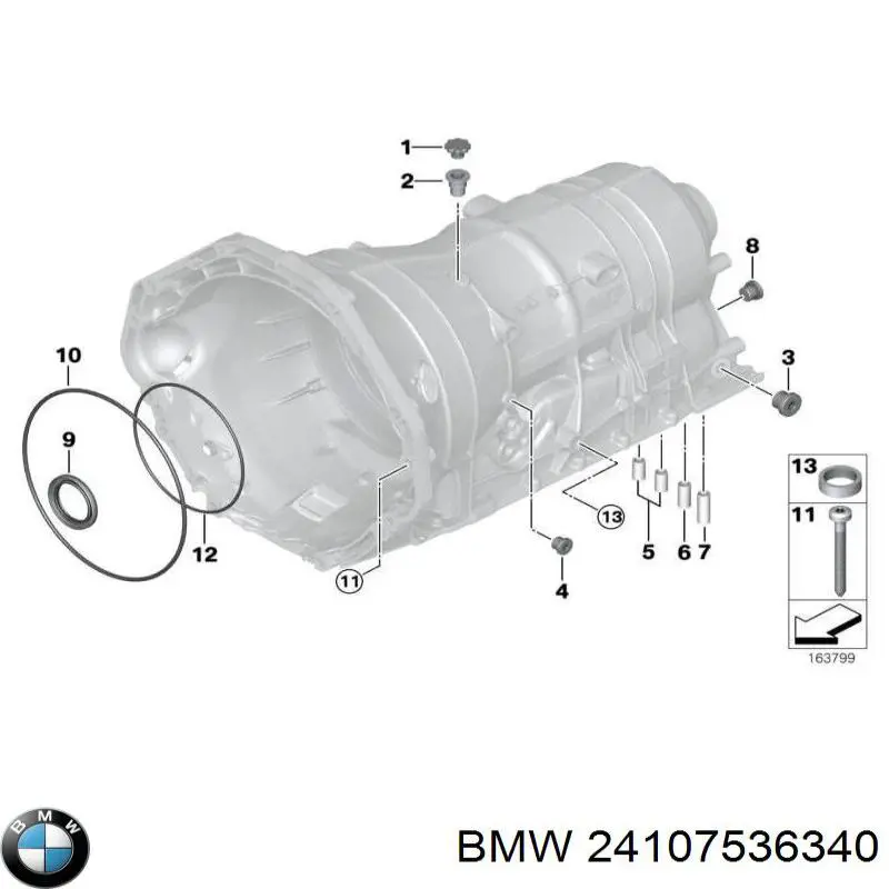Kit de reparação da Caixa Automática de Mudança BMW 24107536340 preço, a partir de 16,68 USD