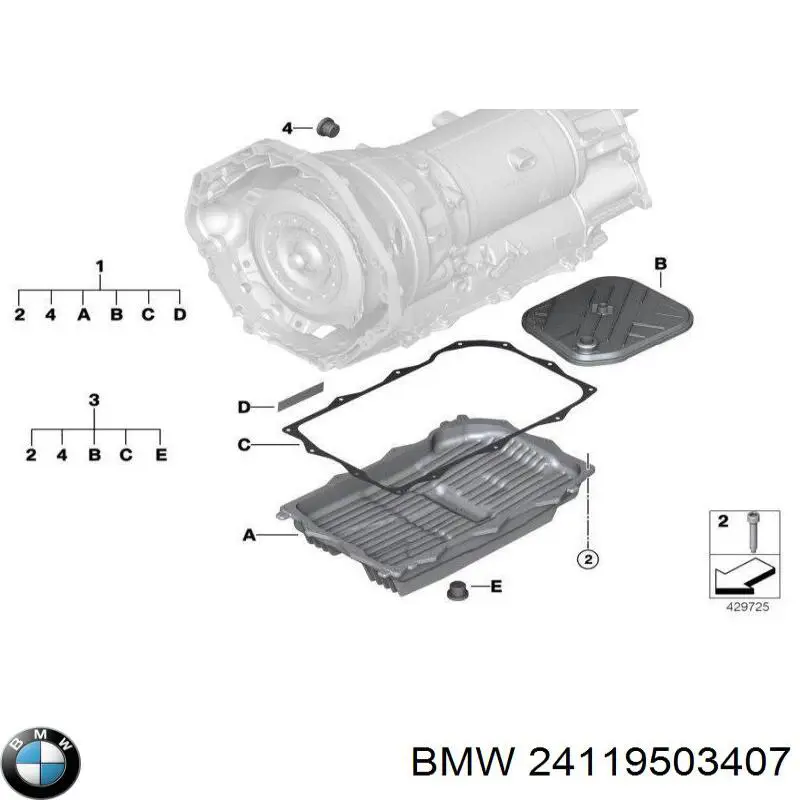 24119503407 BMW Cárter da Caixa Automática de Mudança