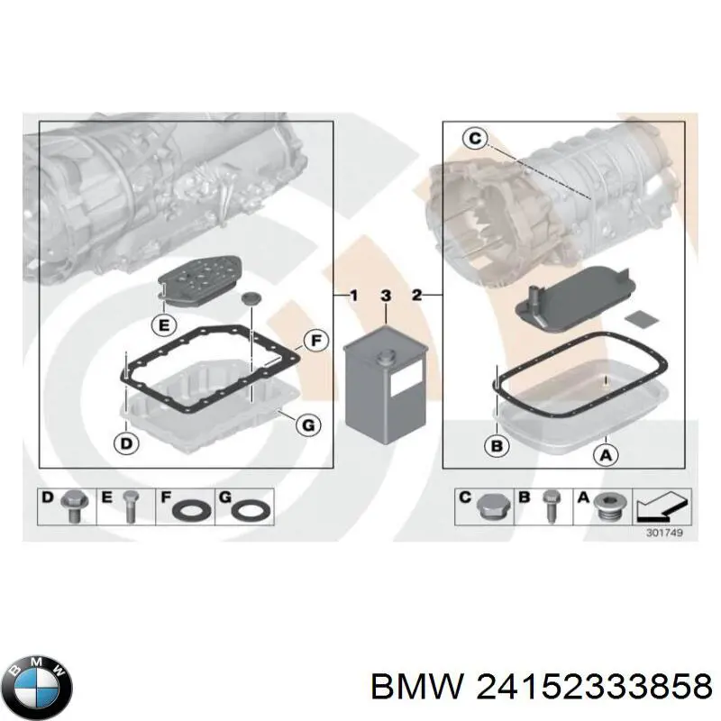 24152333858 BMW Filtro da Caixa Automática de Mudança