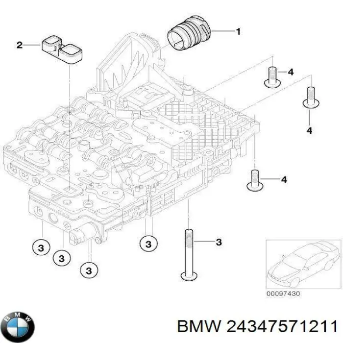 24347571211 BMW Vedante de panela da Caixa Automática de Mudança/Caixa Mecânica de Mudança