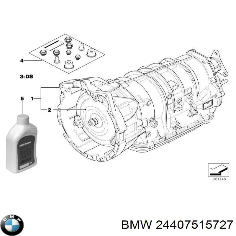 24407515727 BMW Conversor de binário da Caixa Automática de Mudança