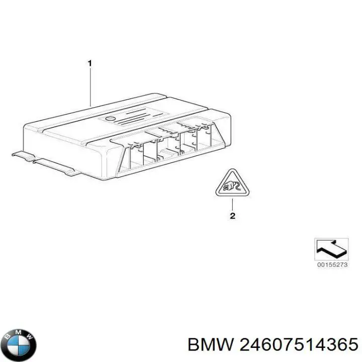 24607514365 BMW Módulo de direção (Centralina eletrônica) da Caixa Automática de Mudança eletrônica