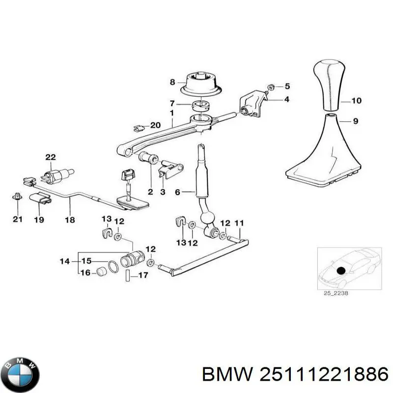 Compre 25111221886 BMW 