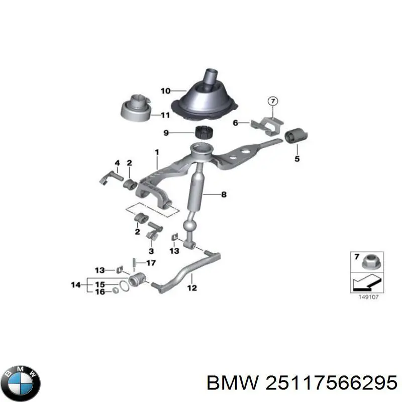 Avalanca de mudança BMW 25117566295 preço, a partir de 103,86 USD