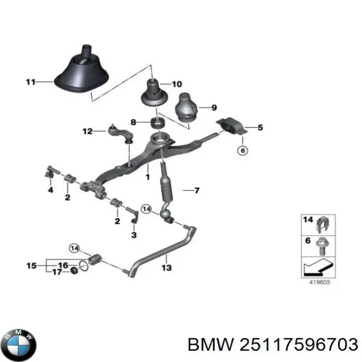 Avalanca de mudança BMW 25117596703 preço, a partir de 114,07 USD