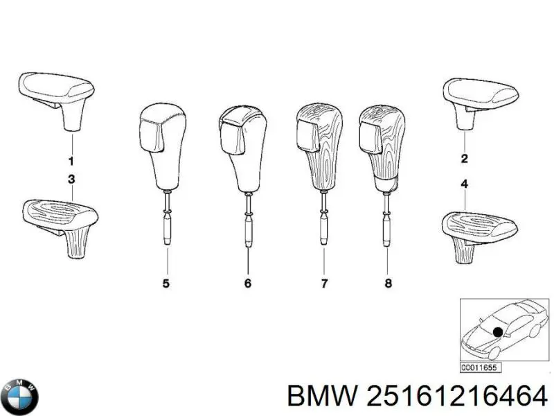 Cabo da avalanca da Caixa de Mudança BMW 25161216464 preço, a partir de  
