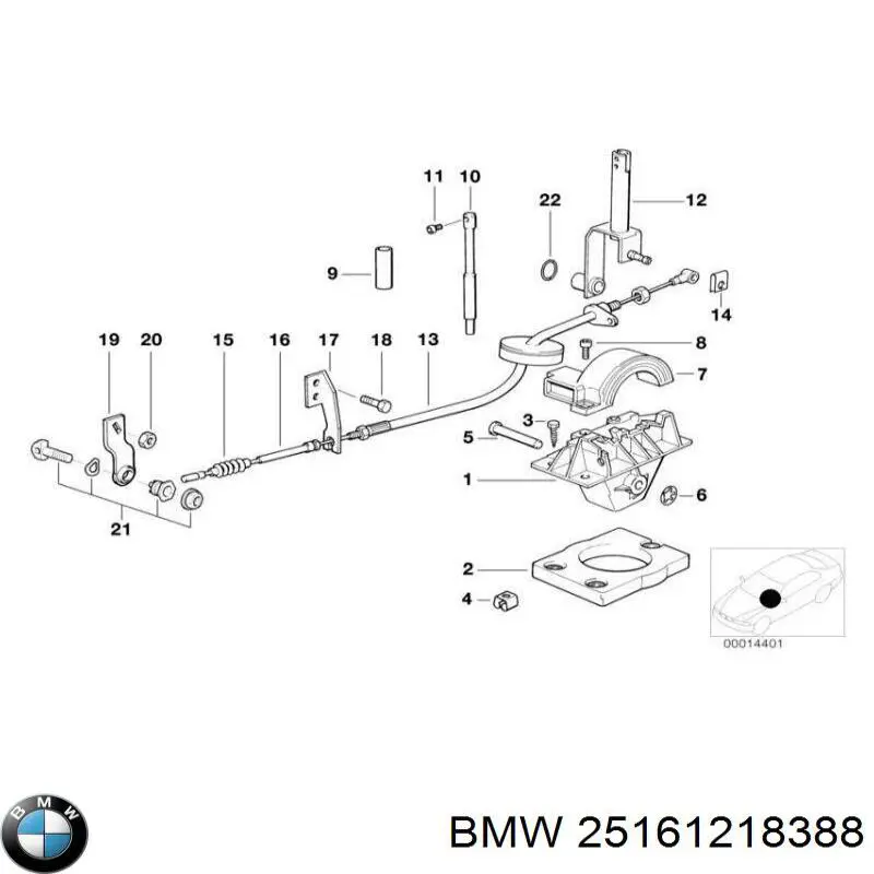 Mecanismo de mudança (ligação) para BMW 5  E34