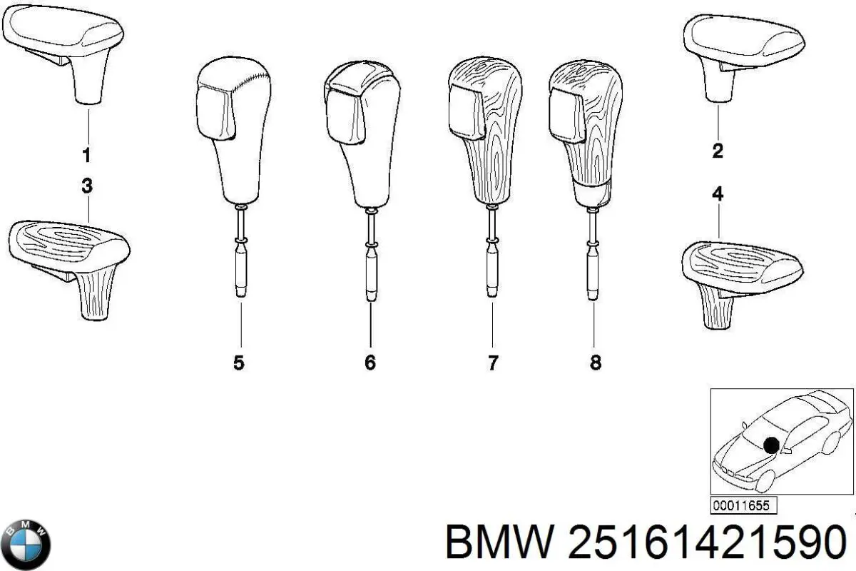 Compre 25161421590 BMW Cabo da avalanca da Caixa de Mudança