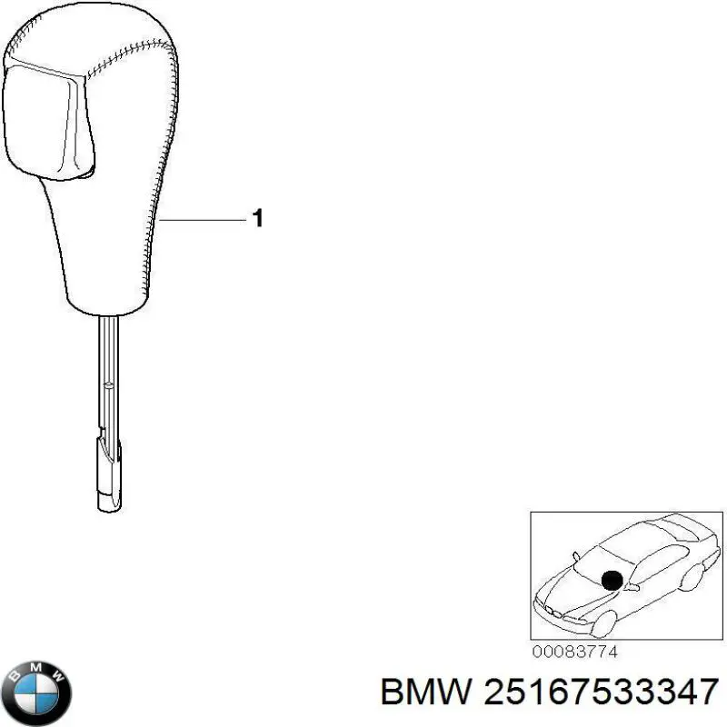 Compre 25167533347 BMW Cabo da avalanca da Caixa de Mudança