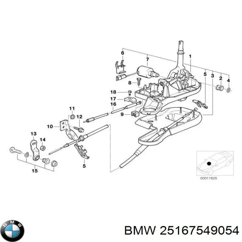 Mecanismo de mudança (ligação) BMW 25167549054 preço, a partir de 370,46 USD